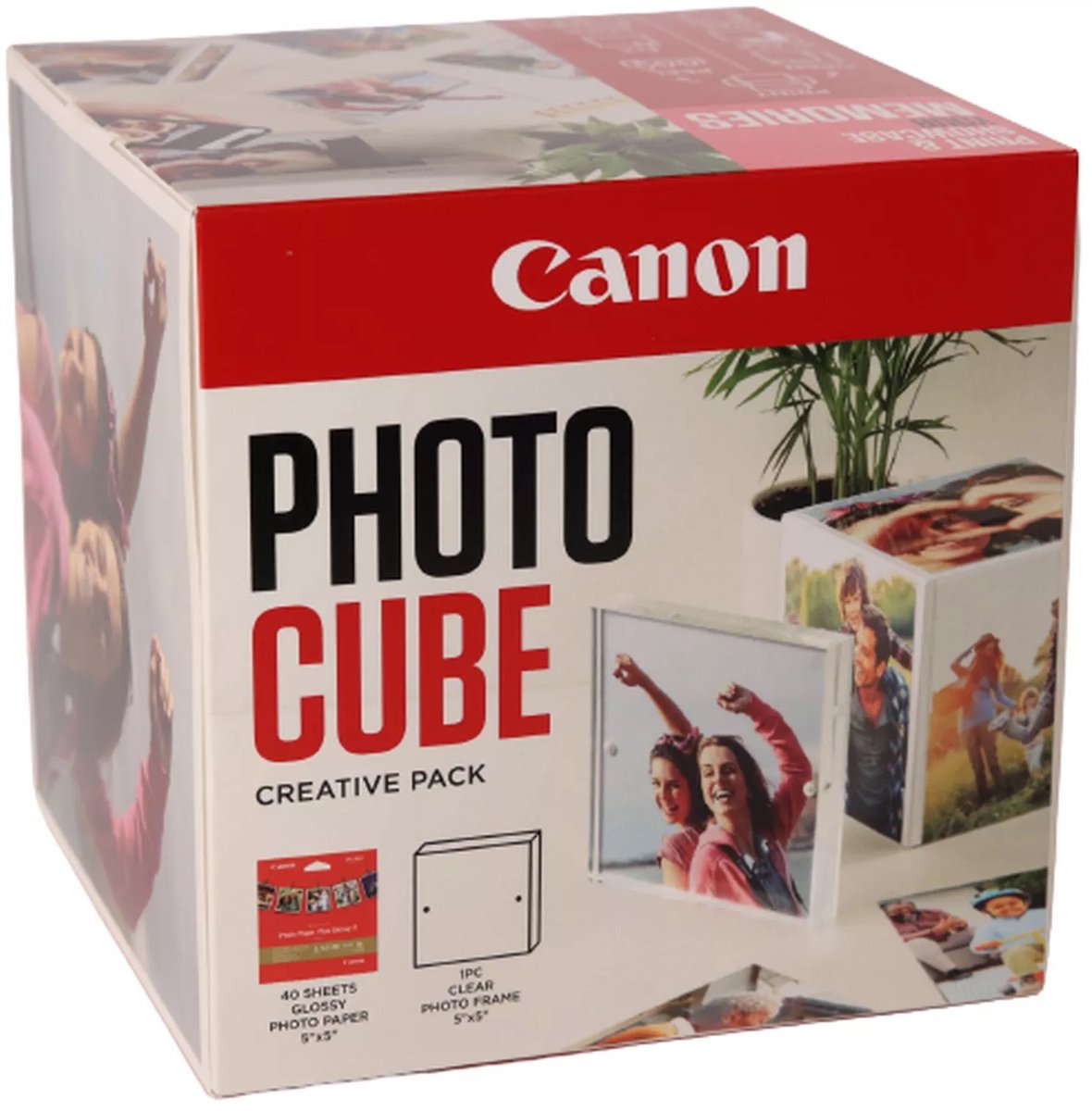 Canon CANON Plus Fotopapier 13x13cm 40Blatt pink weiss glänzend