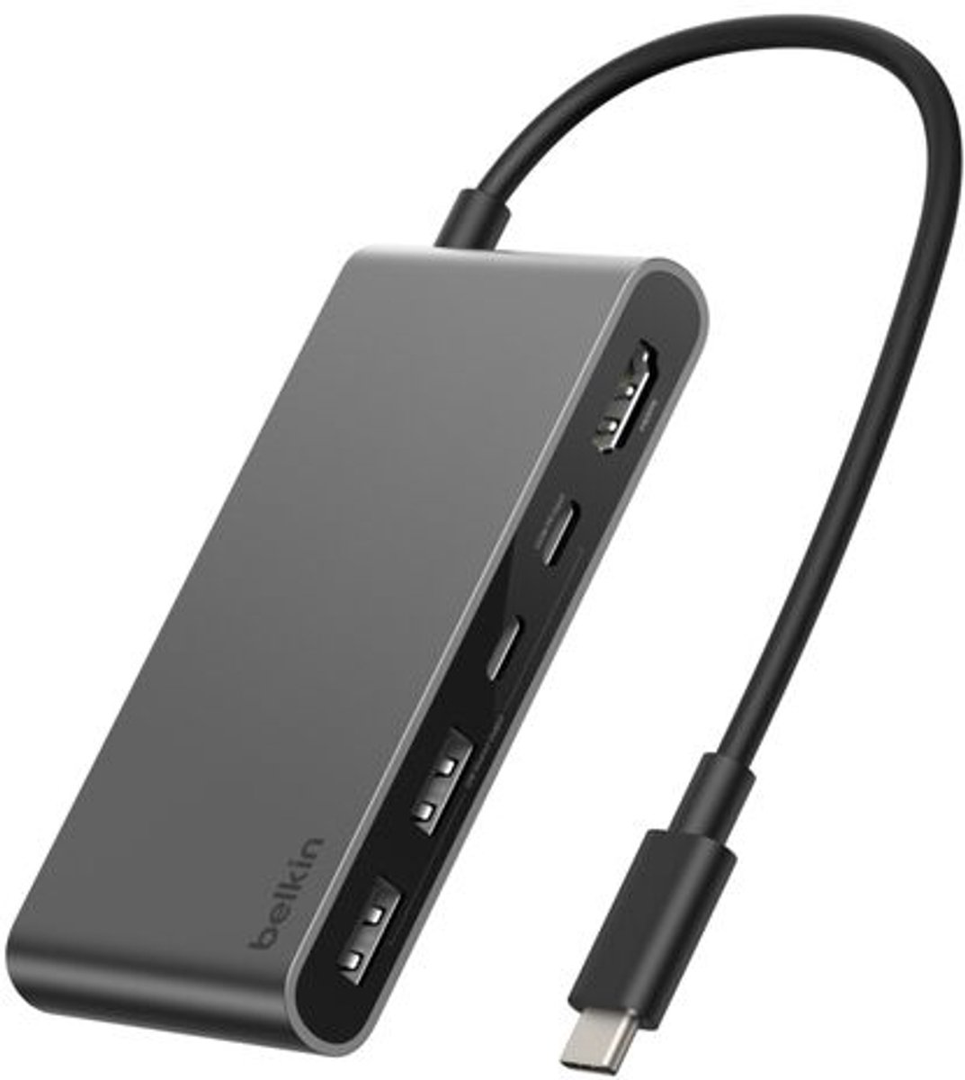 Belkin Belkin Connect 5-in-1 USB-C Hub mit Dual USB-C Ports, silber