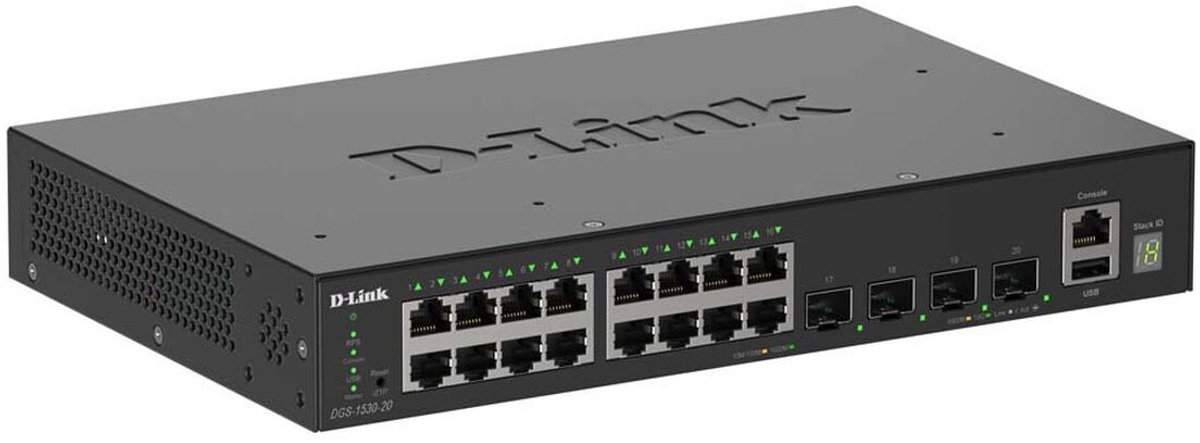 D-Link D-Link DGS-1530-20/E 20 Port. Manag. Gigabit Switch 2x 10G