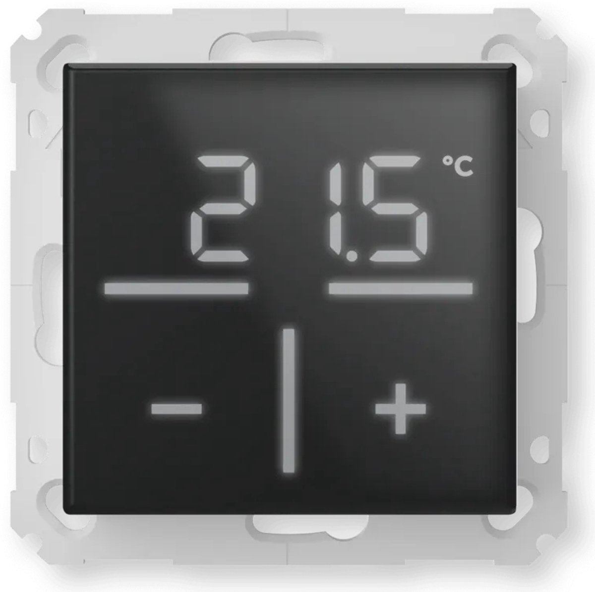 HomeMatic Homematic IP Glas-Wandthermostat mit CO2-Sensor, schwarz