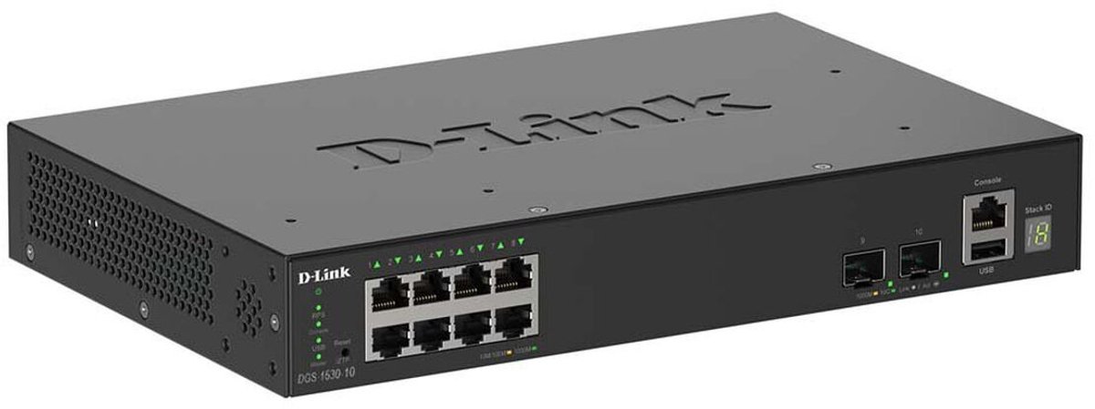 D-Link D-Link DGS-1530-10/E 10-Port Smart Manag. Gigabit Stack Switch
