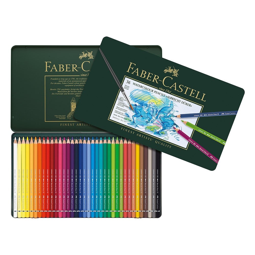 Faber Castell Aquarellfarbstifte -Albrecht Dürer- 36 Stifte im Metalle