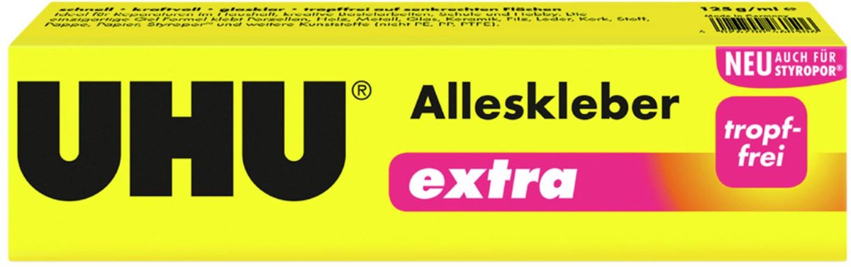 5 x UHU Alleskleber extra 125g