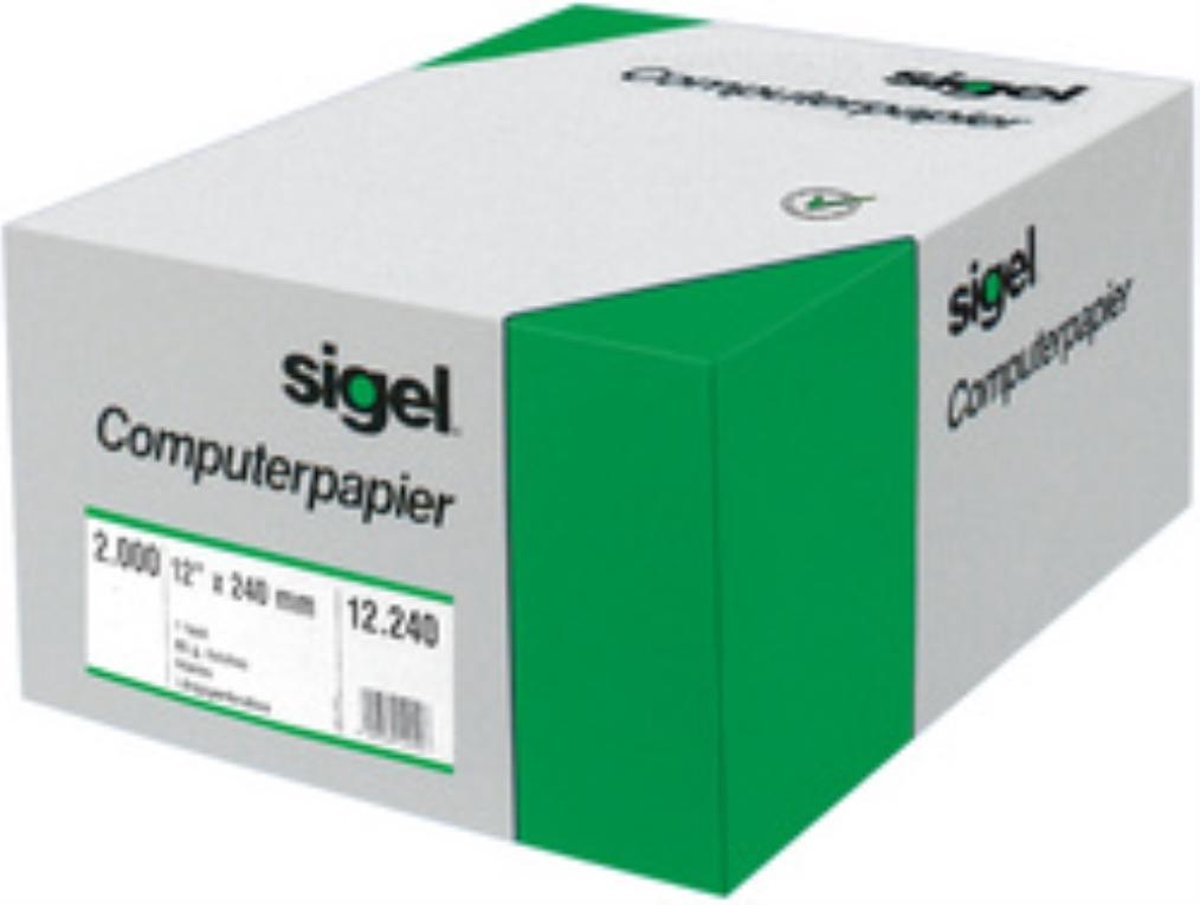 Sigel EDV-Papier 12x240mm mit Längsperforation VE=2000 Blatt