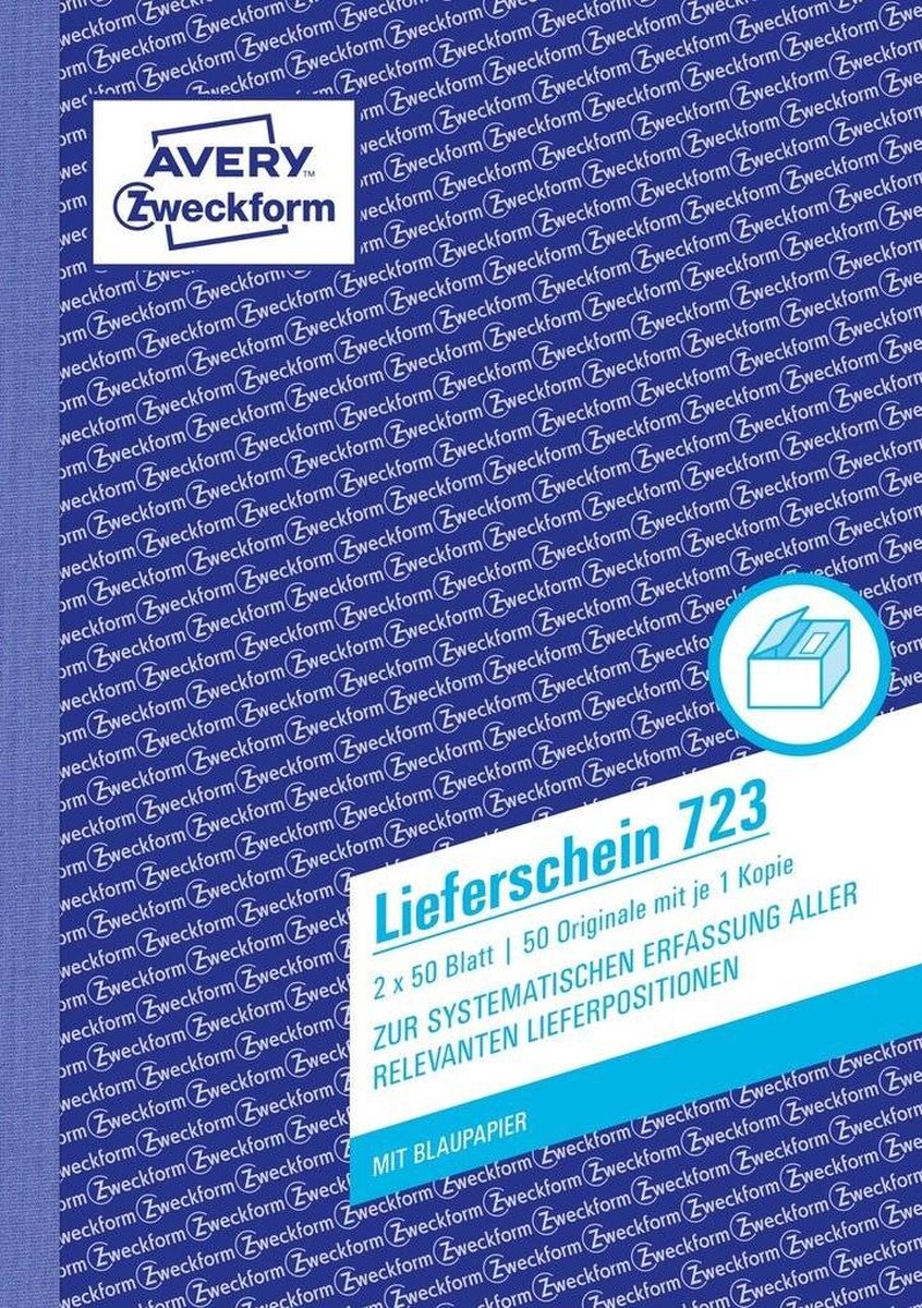 10 x Avery Zweckform Formularbuch Lieferschein A5 VE=2x50 Blatt