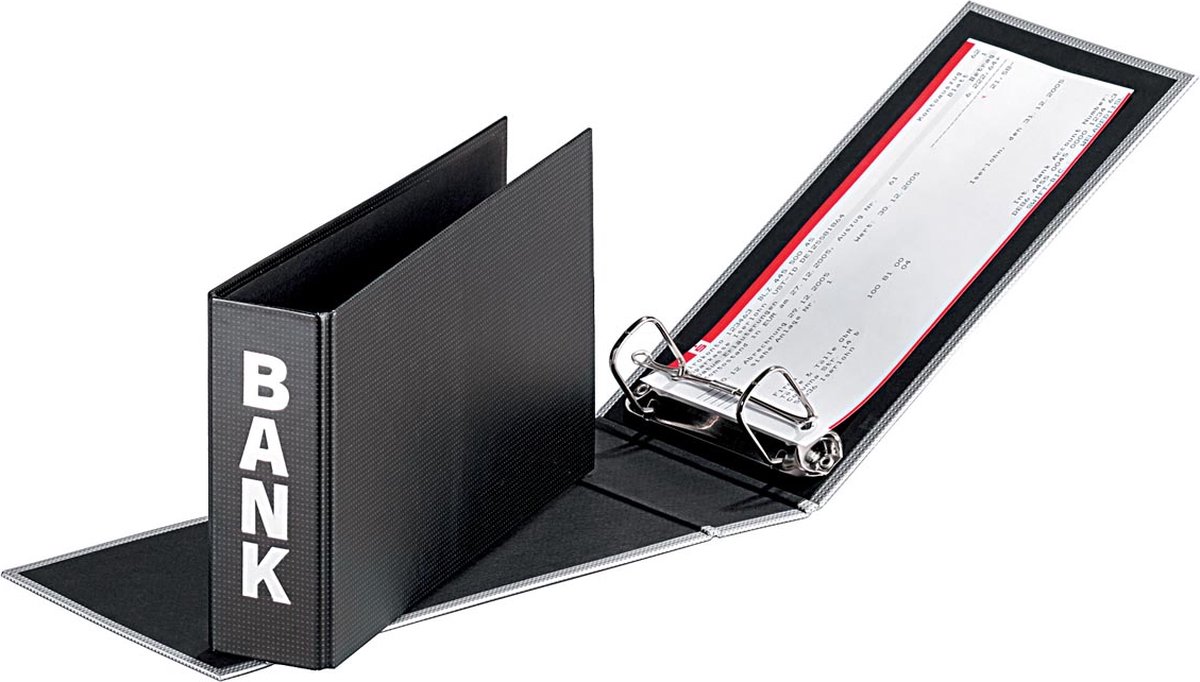 10 x Pagna Bankordner Basic Colours A5 quer schwarz