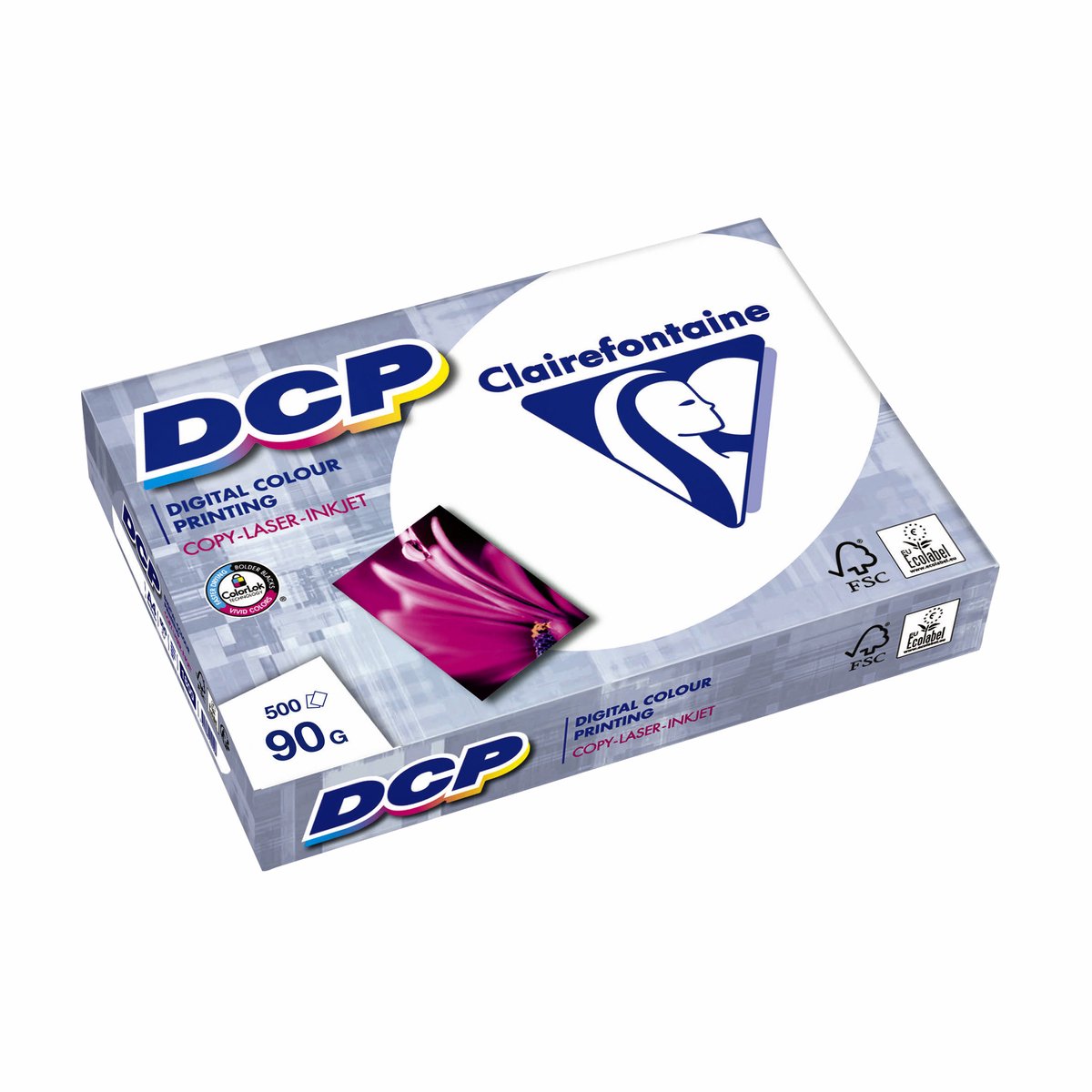 5 x Clairefontaine Kopierpapier Clairefontaine DCP A4 90g/qm weiß VE=5