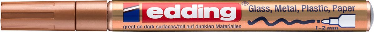 10 x Edding Glanzlack-Marker edding 751 1-2mm kupfer
