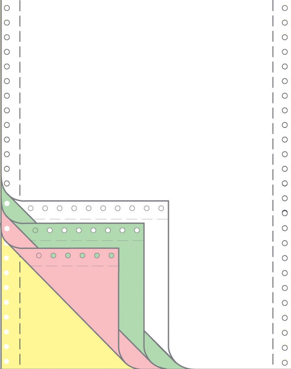 Avery Zweckform Computer Papier endlos unbeschichtet 52 g/qm 500 Blatt