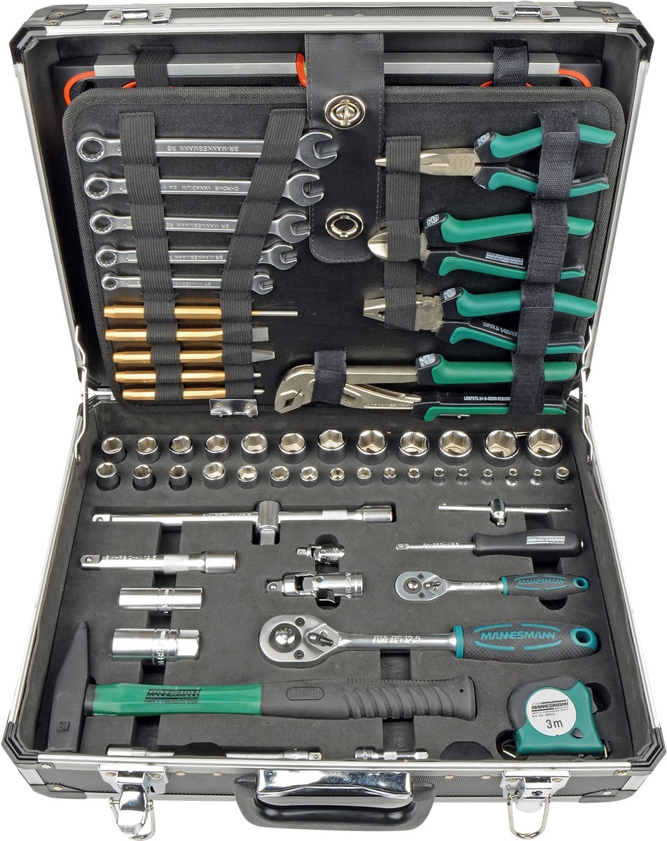 Brüder Mannesmann Werkzeugkoffer M29078 160-teilig