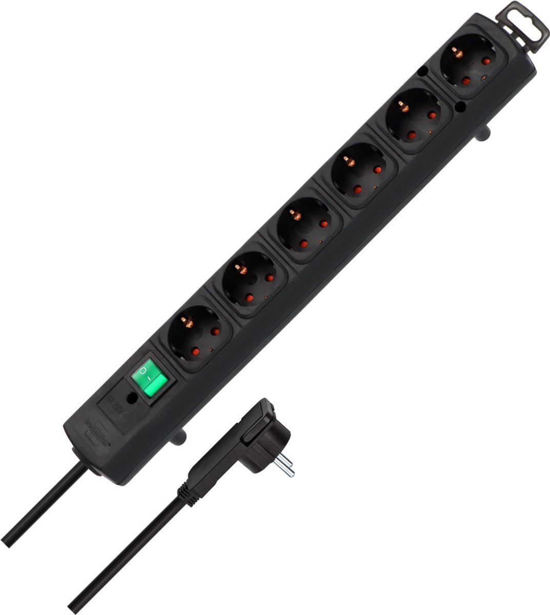 4 x Brennenstuhl Steckdosenleiste Comfort-Line 6-Fach schwarz