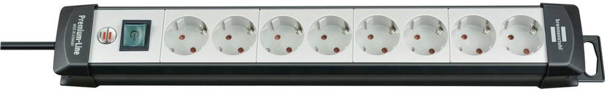 2 x Brennenstuhl Steckdosenleiste Premium-Line 8-fach 5m mit Schalter