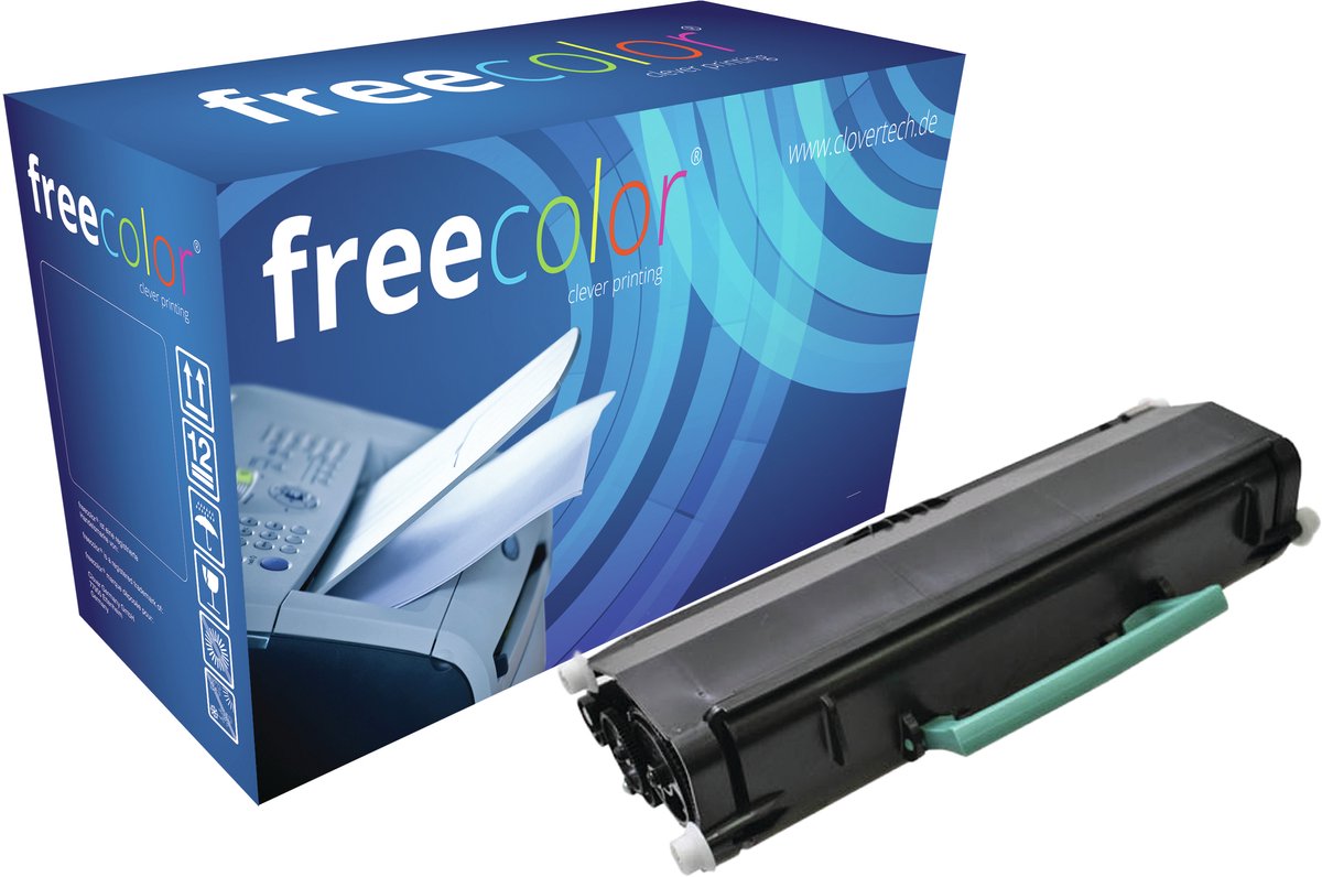 Freecolor Toner kompatibel mit Lexmark X463/464 HY schwarz