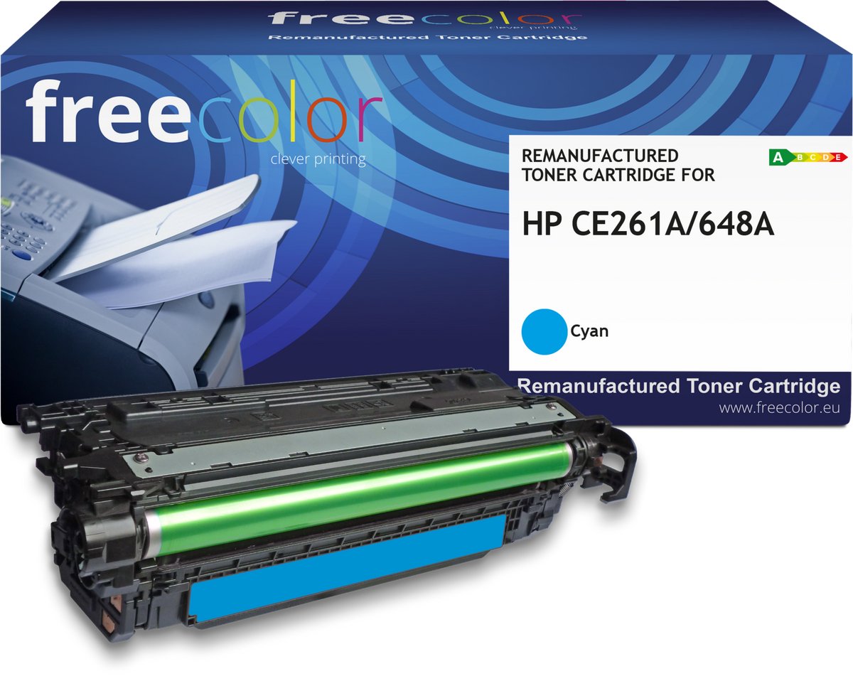 Freecolor Toner kompatibel mit HP Color LaserJet CP4025 cyan
