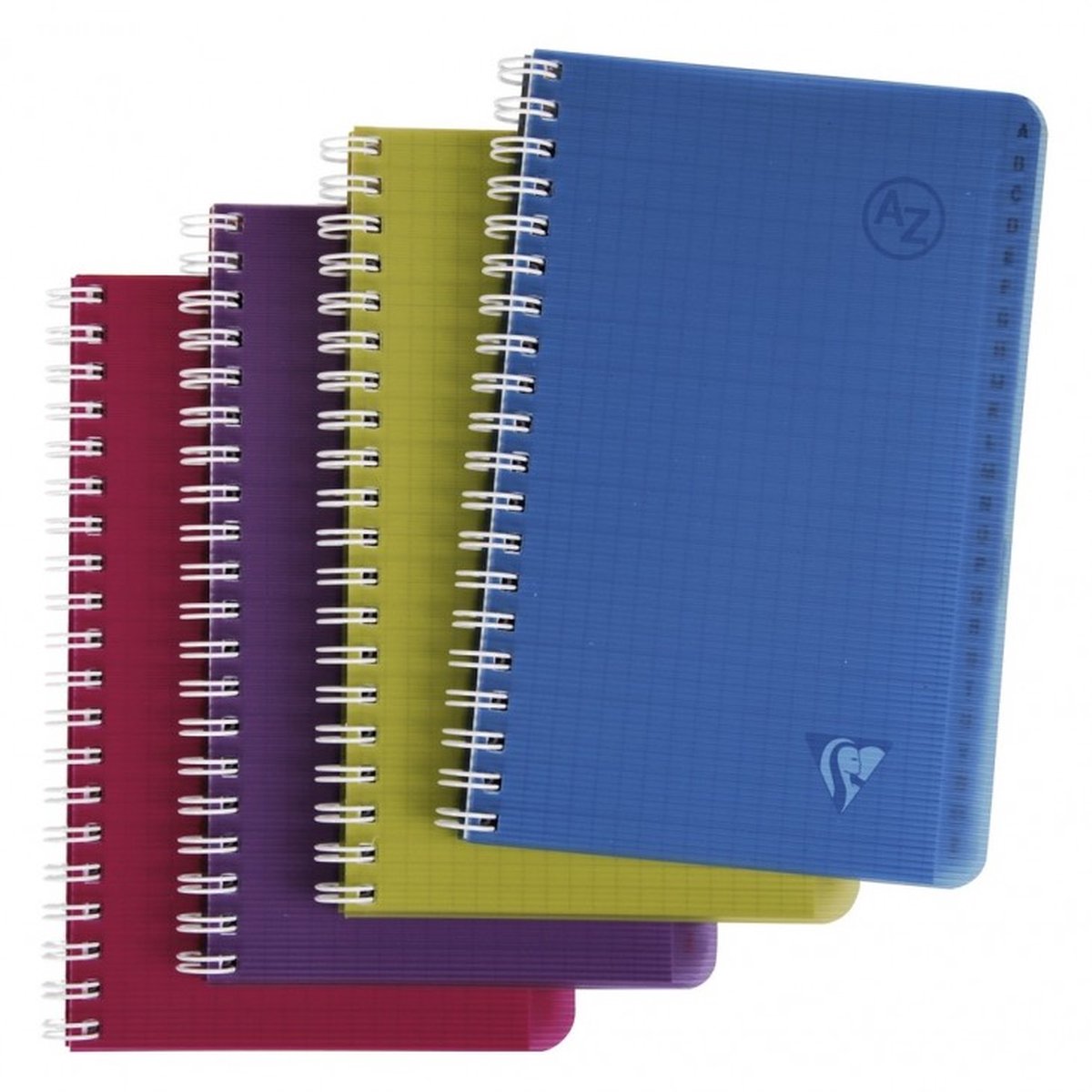 10 x Clairefontaine Registerbuch Linicolor 11x17cm 50 Blatt kariert fa