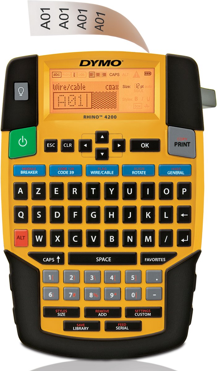 Dymo Beschriftungsgerät Rhino 4200 AZERTY-Tastatur