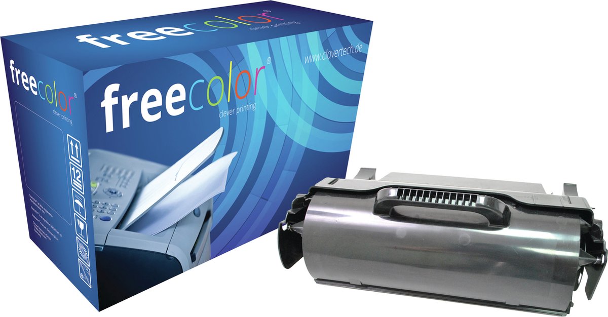 Freecolor Toner kompatibel mit Lexmark T 650 /652/654 X schwarz
