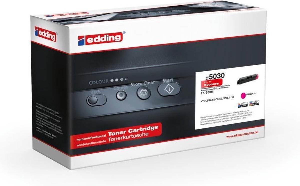 Edding Toner kompatibel mit Kyocera TK-580M magenta