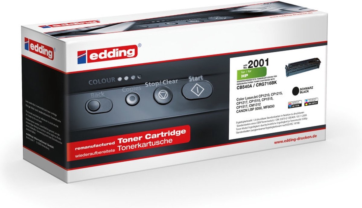 Edding Toner kompatibel mit HP CB540A black