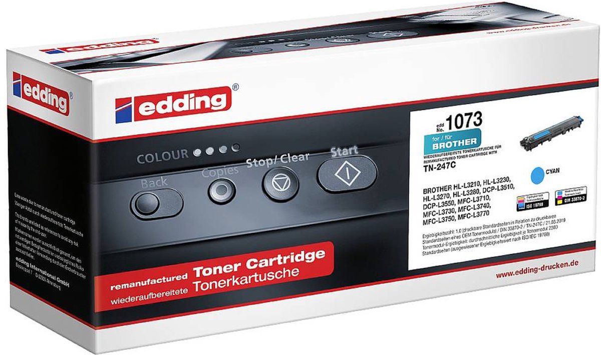 edding Toner 18-1073 wie Brother TN-247C cyan