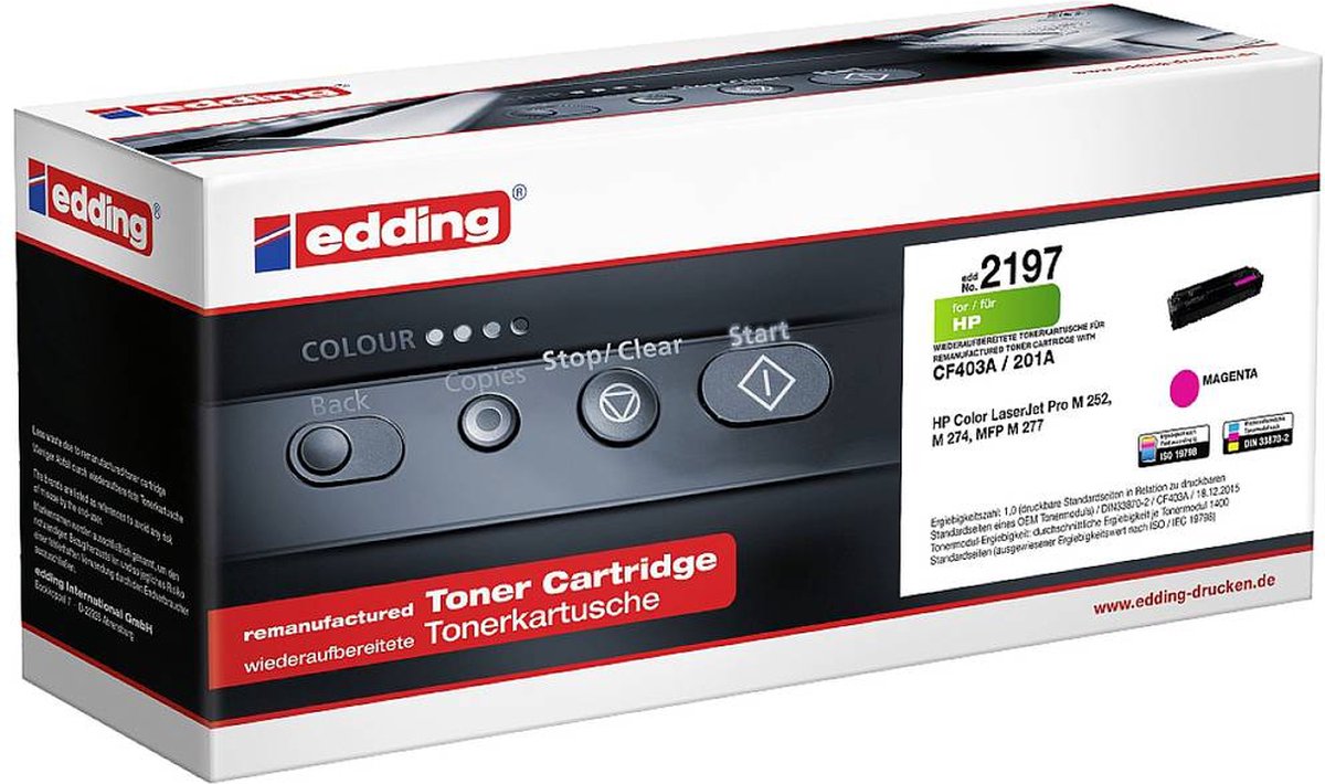 edding Toner 18-2197 wie HP 201A magenta