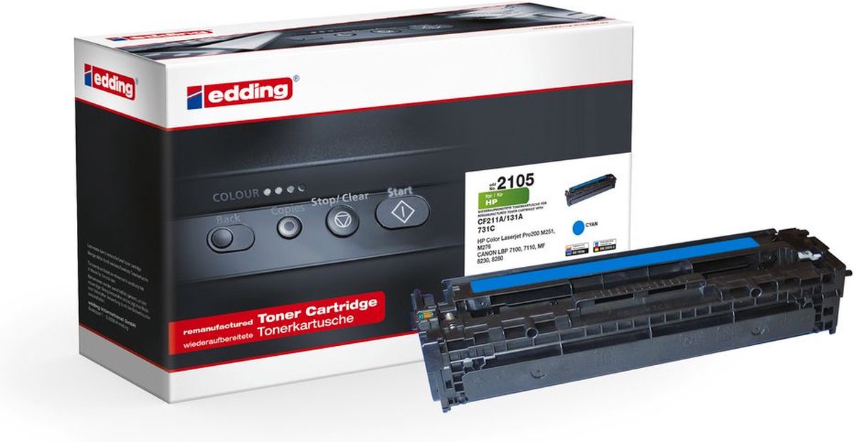 Edding Toner kompatibel mit HP CF211A cyan