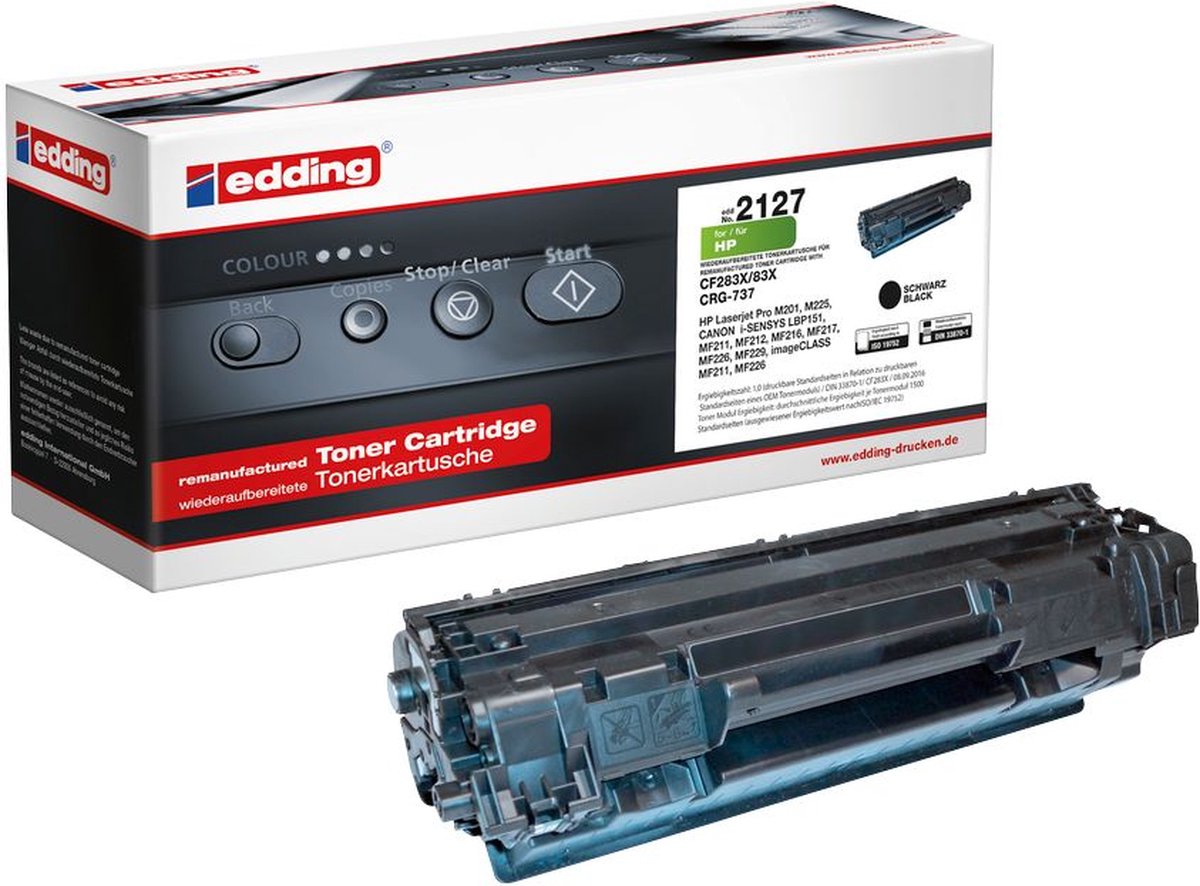 edding Tonerkartusche kompatibel mit HP CF283X black