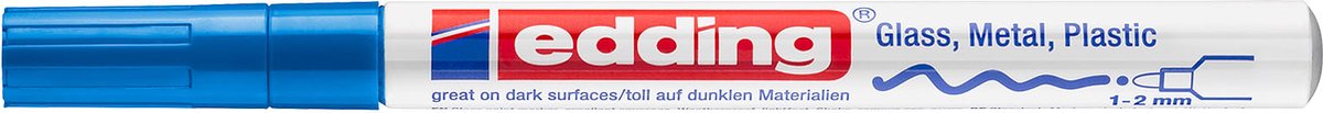 10 x Edding Glanzlack-Marker edding 751 blau