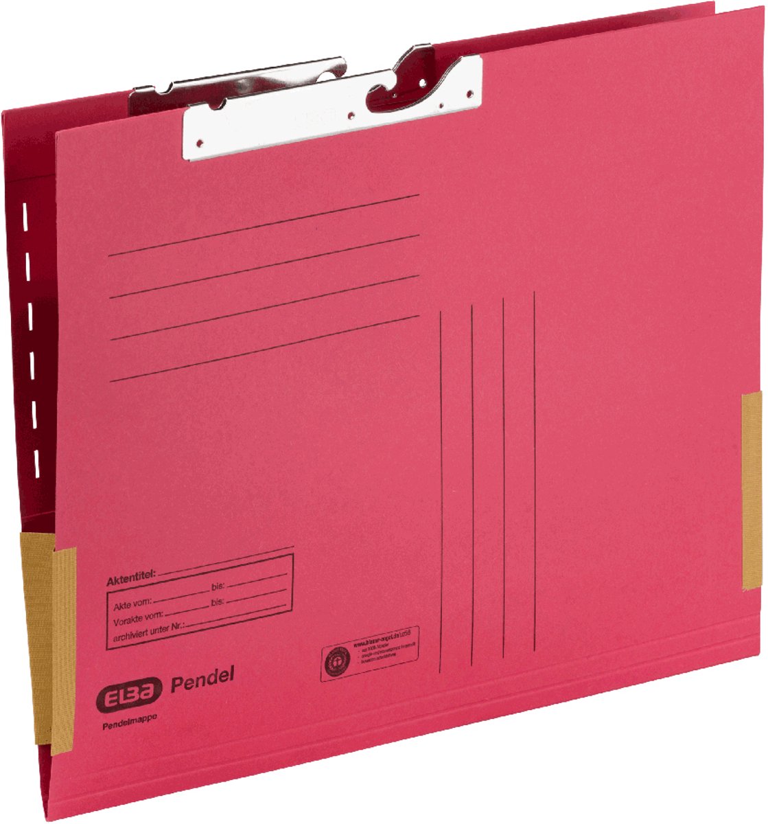 50 x Elba Pendeltasche A4 Karton rot