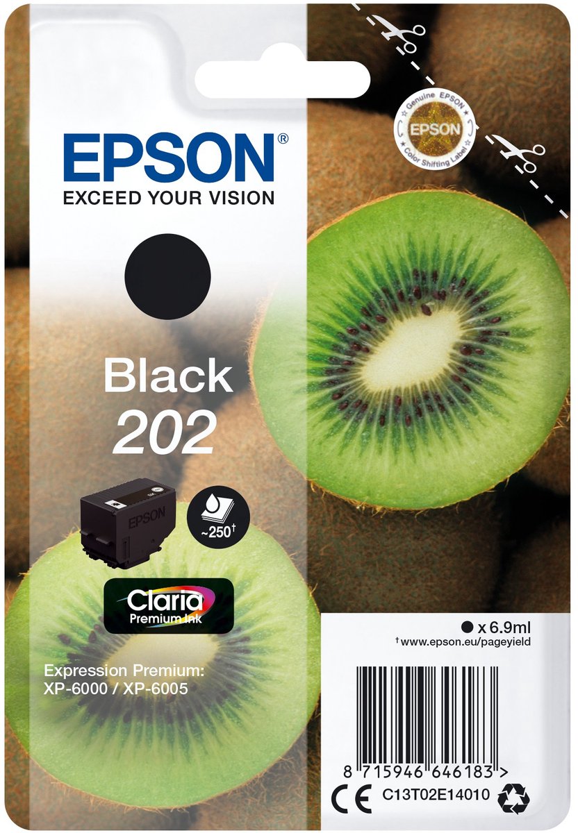 Epson Tintenpatrone Epson 202XL schwarz