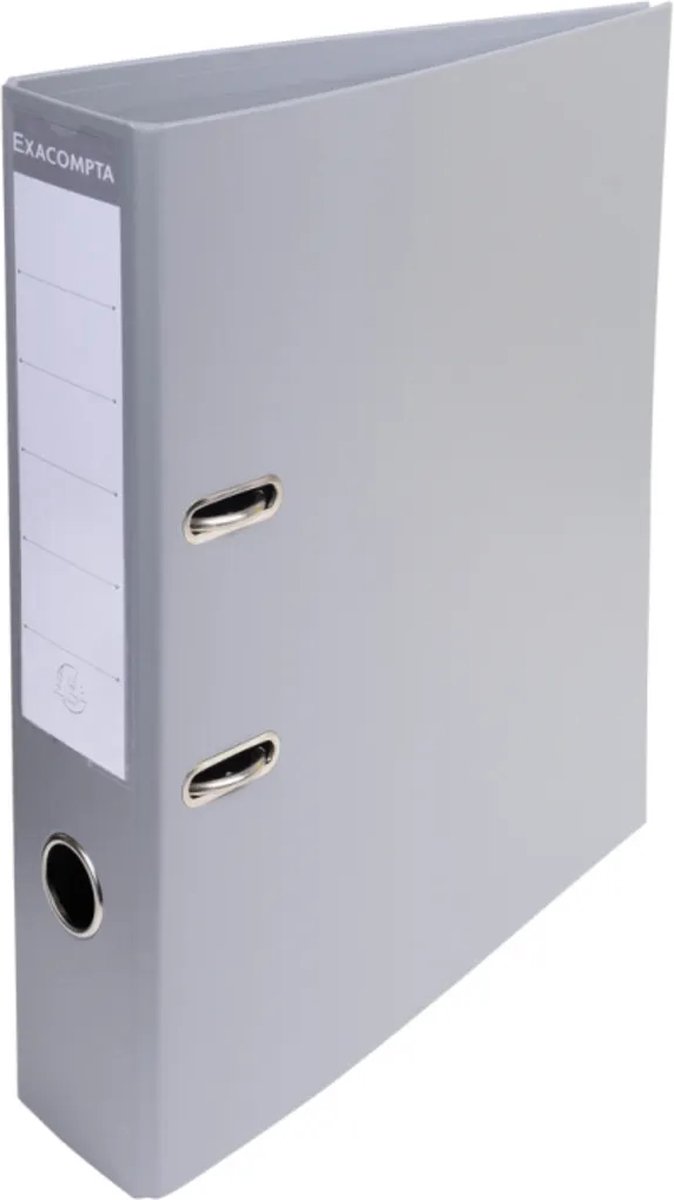 10 x Exacompta Ordner Premium A4 PVC 70mm grau