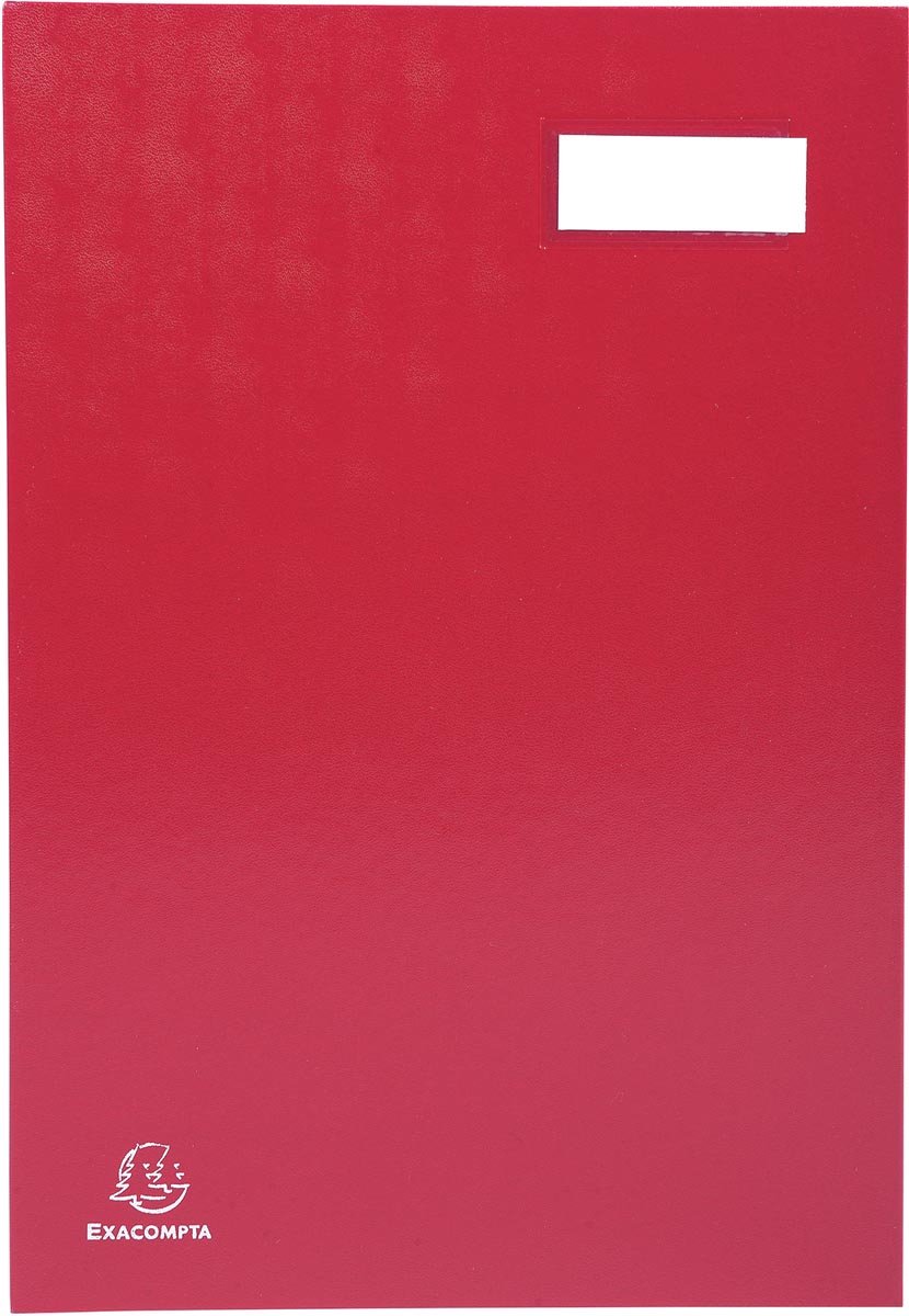 8 x Exacompta Unterschriftenmappe Klassik A4 20 Fächer rot