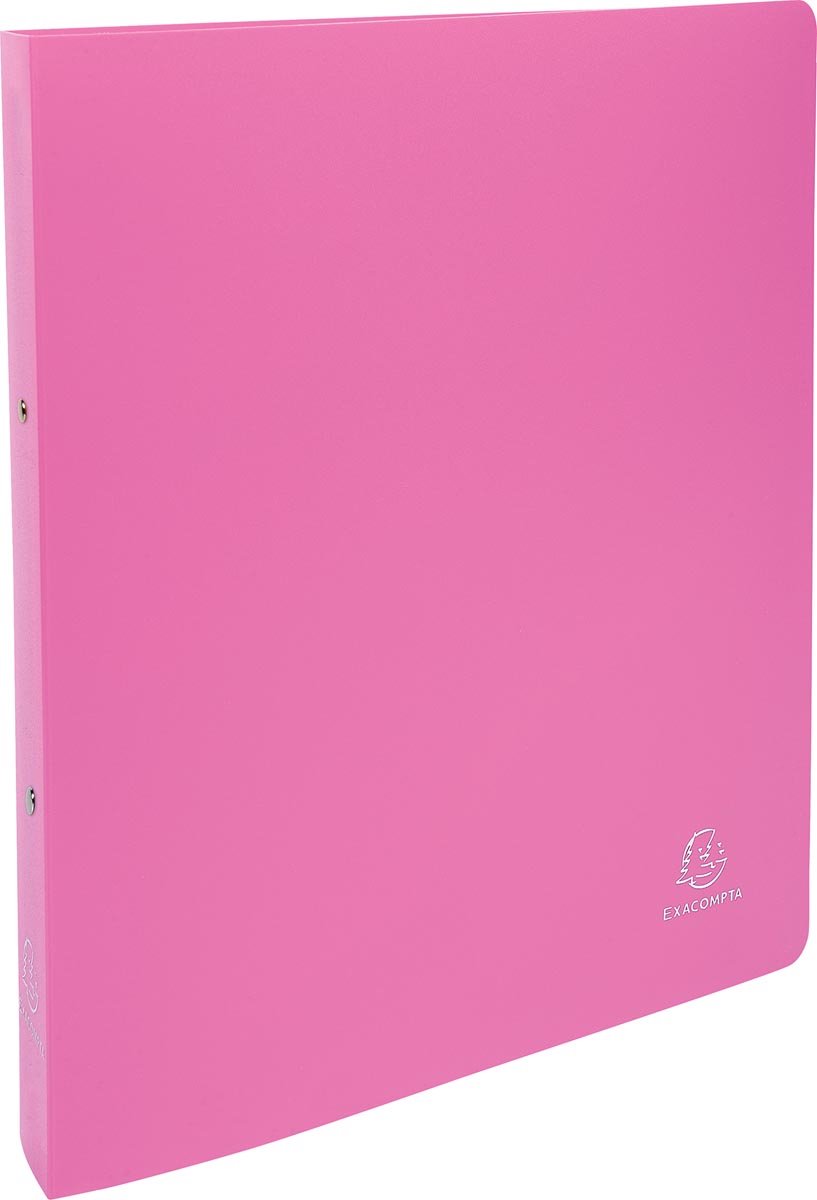 15 x Exacompta Ringbuch Uni A4 Maxi PP 2 Ringe 30mm rosa