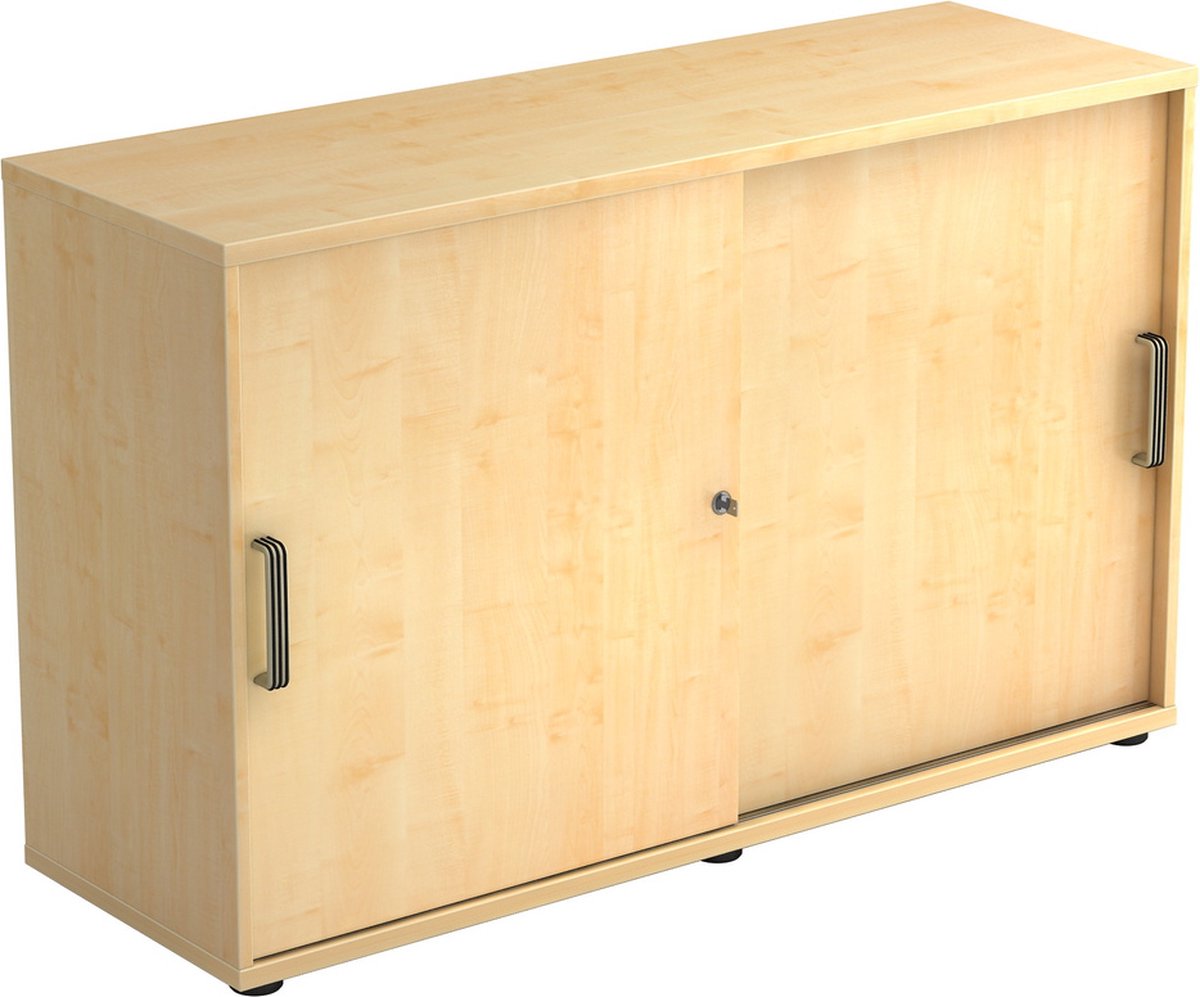mcbuero.de Schiebetürenschrank 2 Ordnerhöhen BxTxH 1200x400x748mm Reli