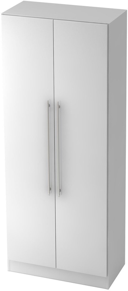 mcbuero.de Garderobenschrank Solid 5OH BxTxH 80x42x200,4cm Griff RE We