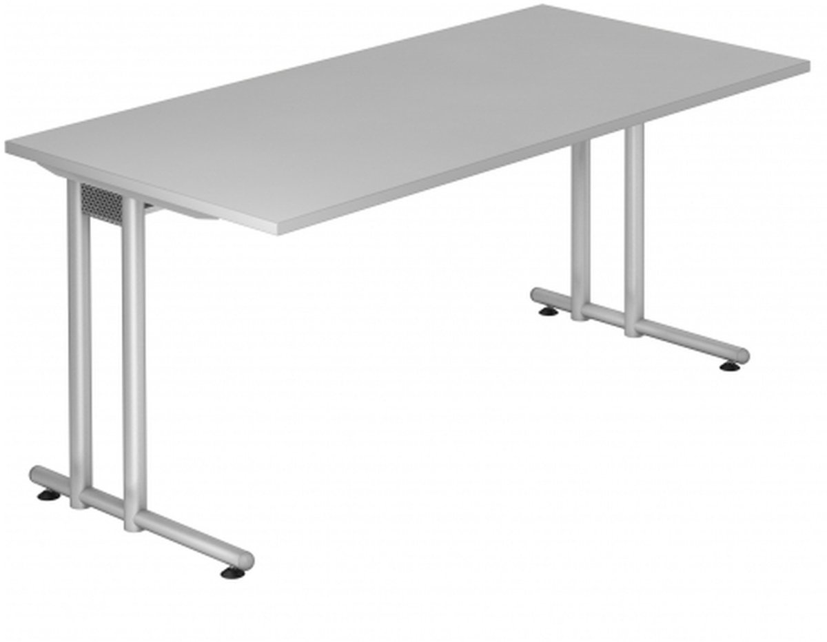 mcbuero.de Schreibtisch 1600x800mm Grau