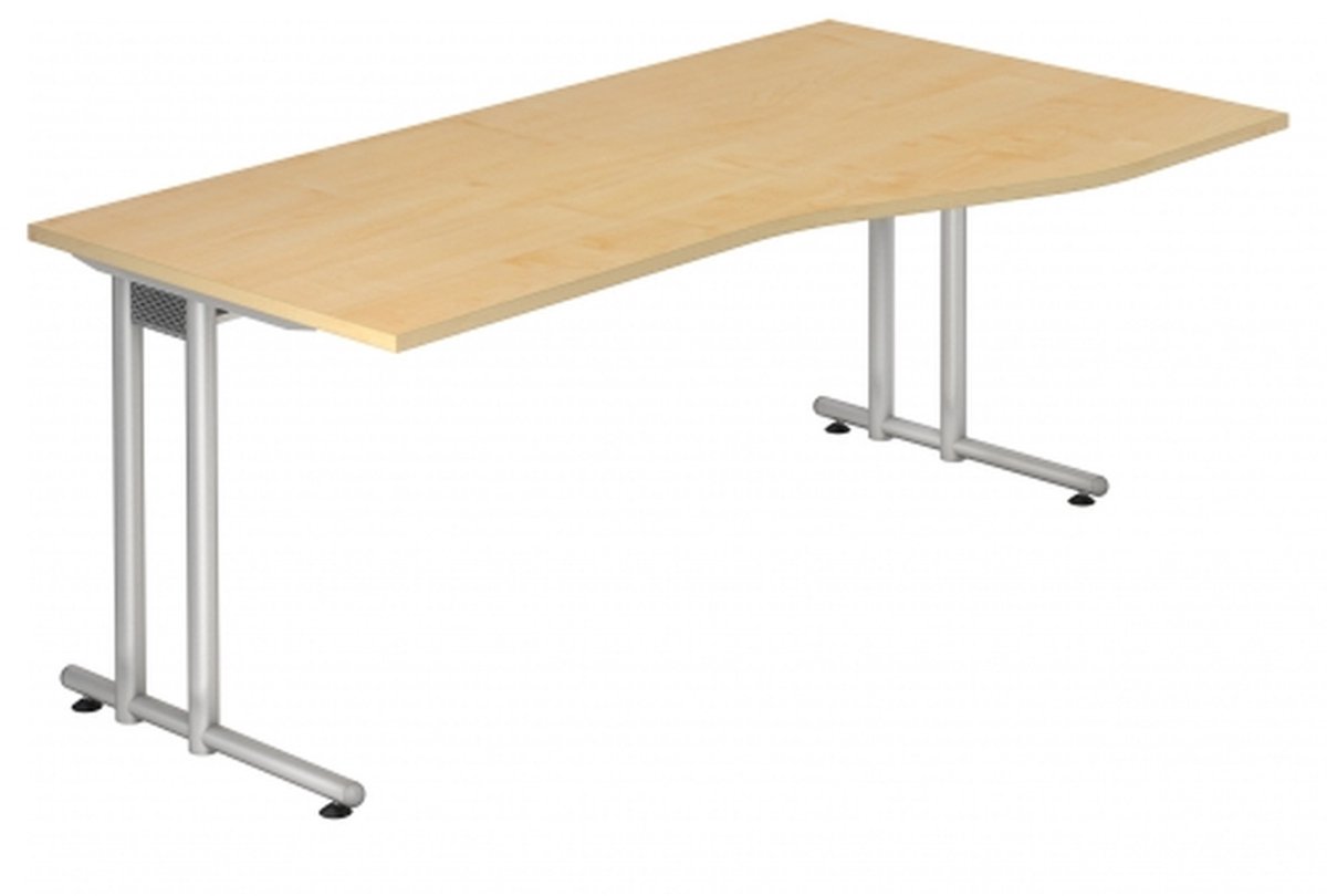 mcbuero.de Schreibtisch 1800x1000mm Ahorn