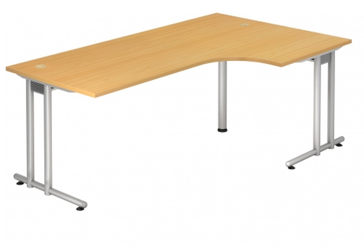 mcbuero.de Schreibtisch 2000x1200mm Buche