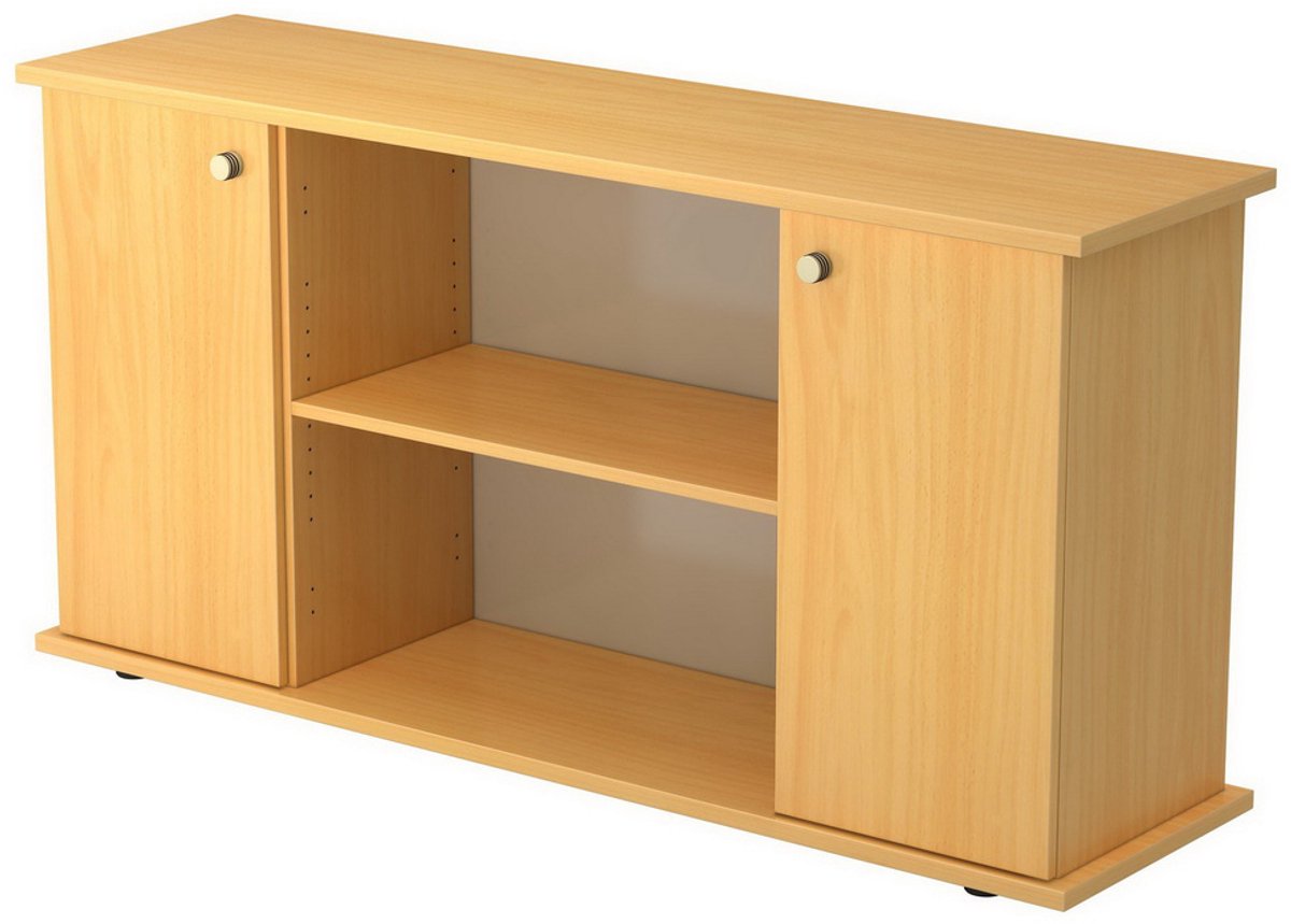 mcbuero.de Sideboard SB 2OH 2 Türen BxTxH 166,1x44,8x84cm Griff RE Aho
