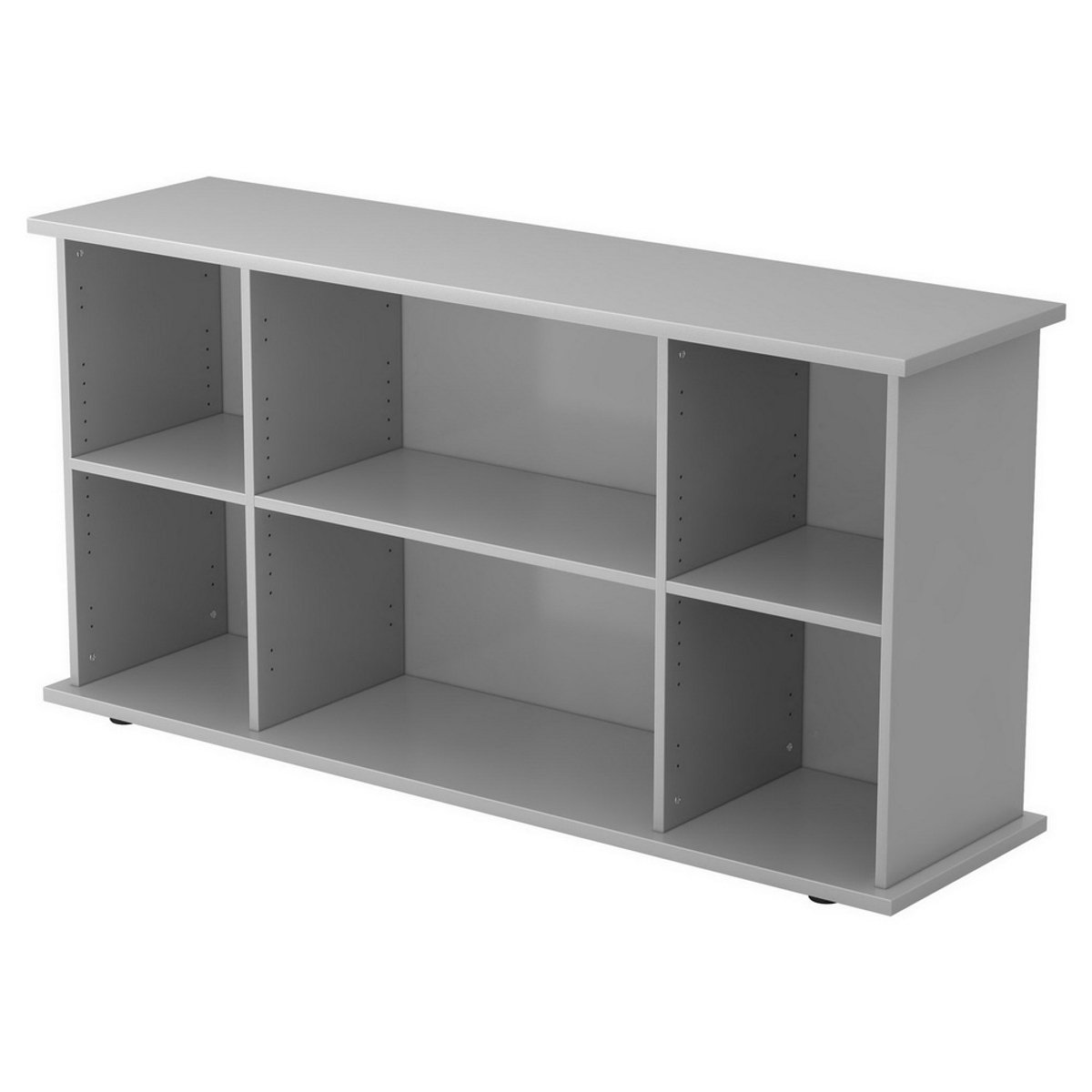 mcbuero.de Sideboard SB 2OH offen BxTxH 166,1x44,8x84cm Grau