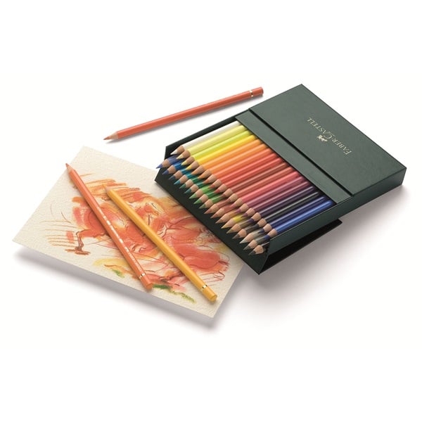 Faber Castell Künstlerfarbstift Polychromos farbig sortiert in Atelier