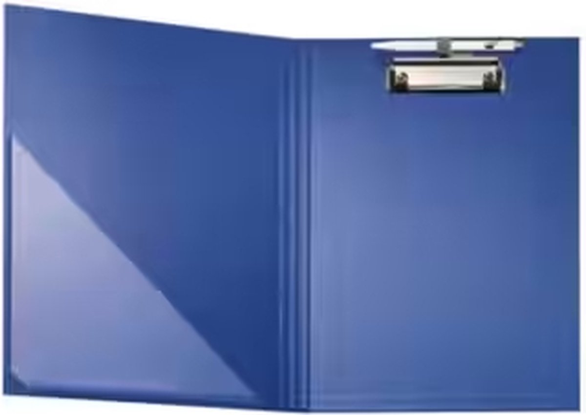 10 x Falken Klemmbrettmappe A4 folienkaschiert blau