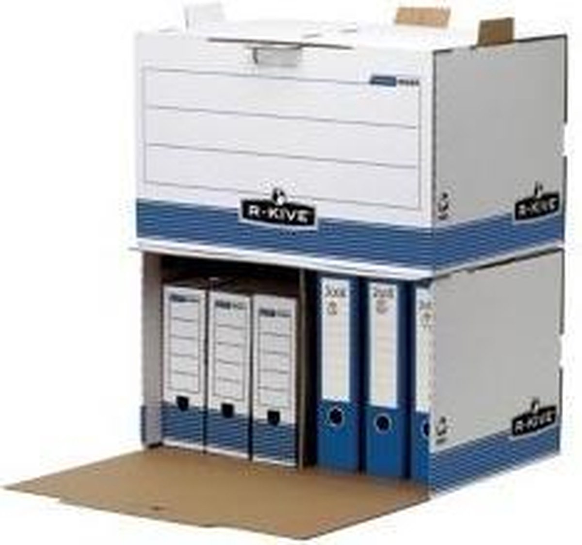 5 x Bankers Box Archivcontainer Prima BxHxT 55,7x33,5x38,9cm blau/weiß