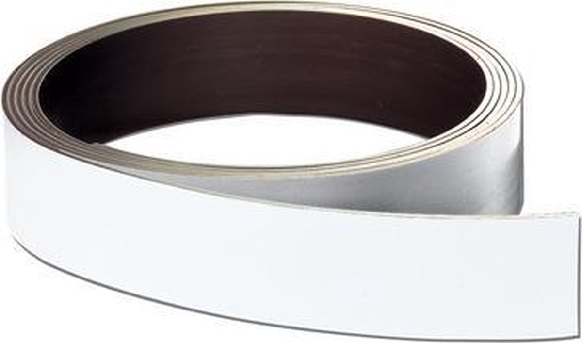 Franken Magnetband 50mmx1000cm 0,8mm weiß