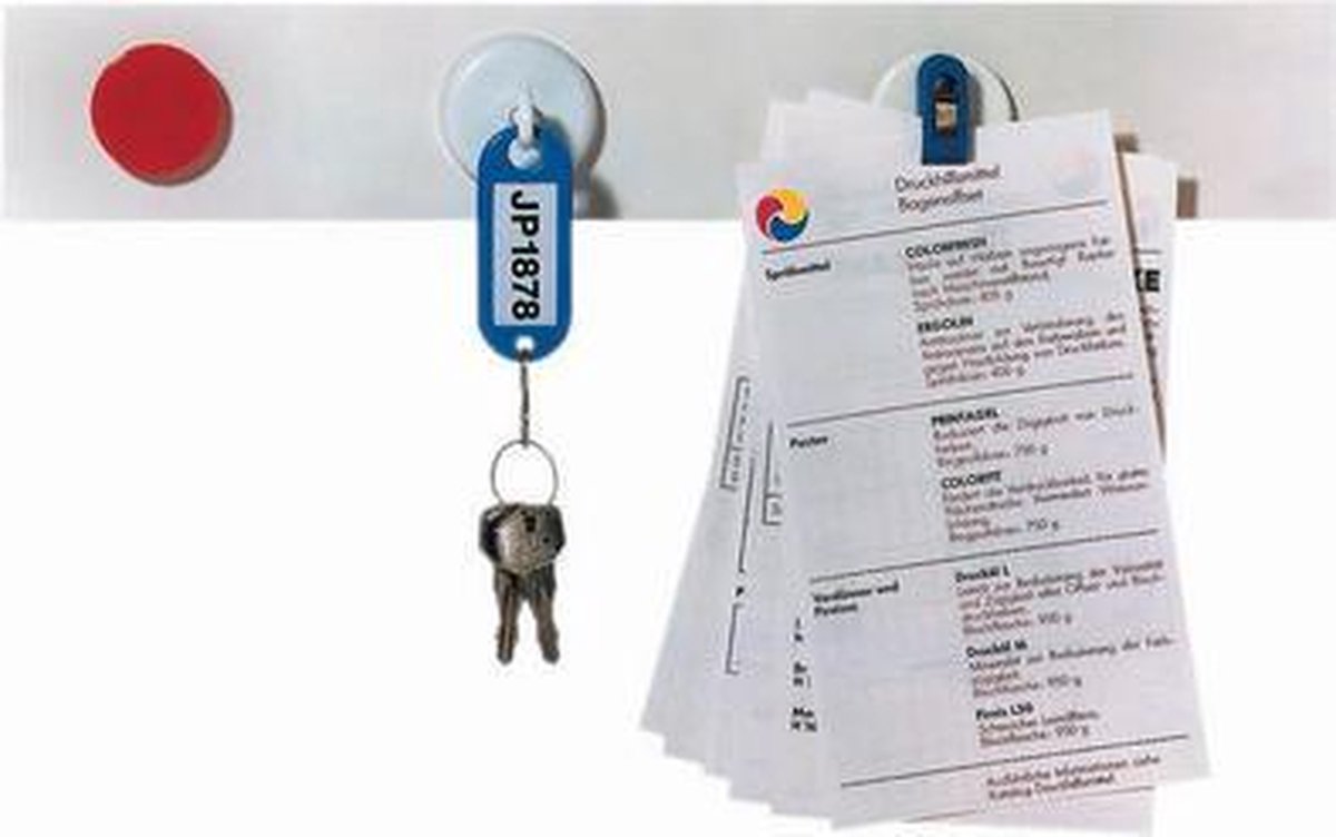 Franken Magnethaftleisten beschriftbar 5 cm x100 cm Weiß VE=10 Stück