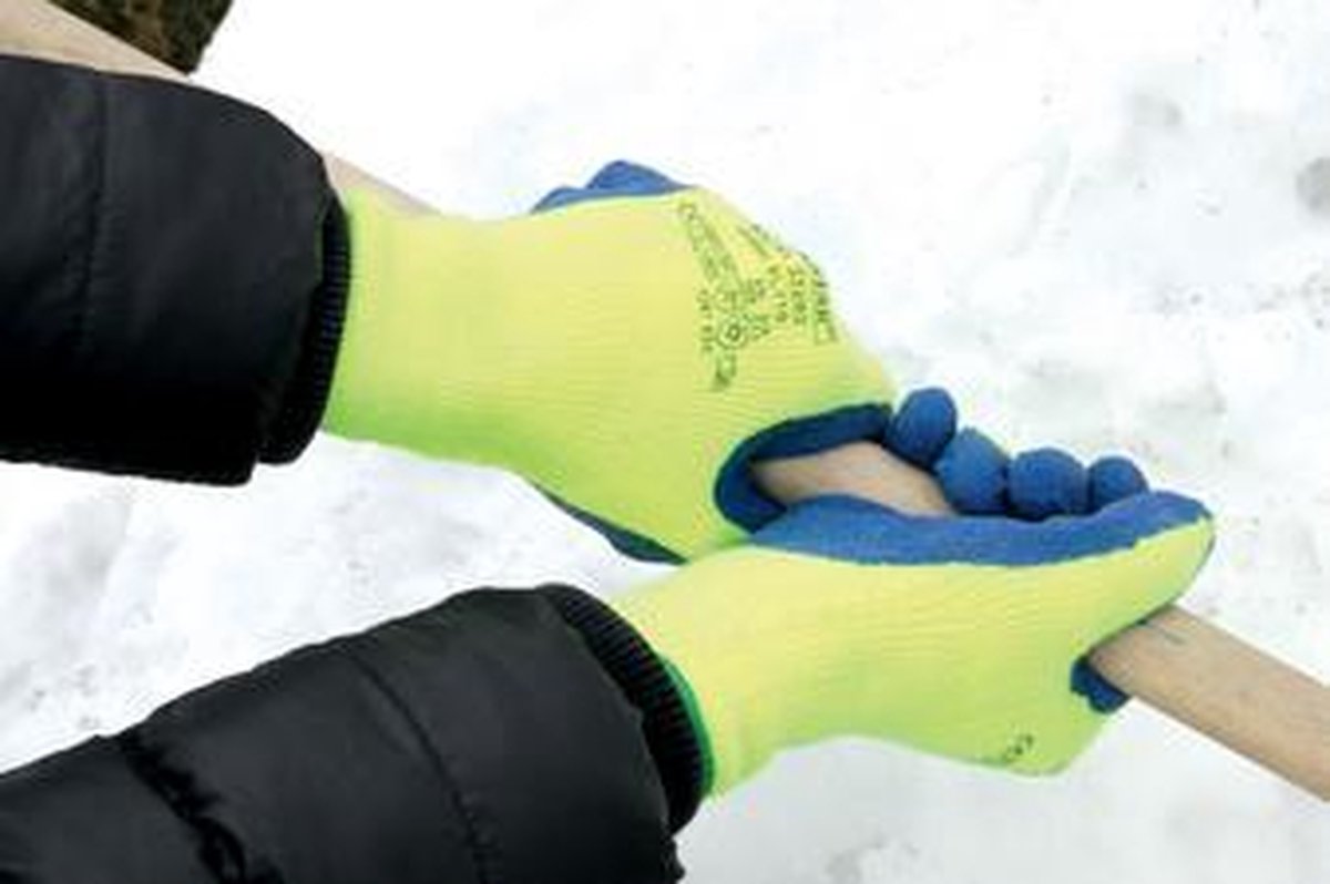6 x HygoStar Kälteschutz-Handschuh Winter Star XL/10 neongelb-blau VE=