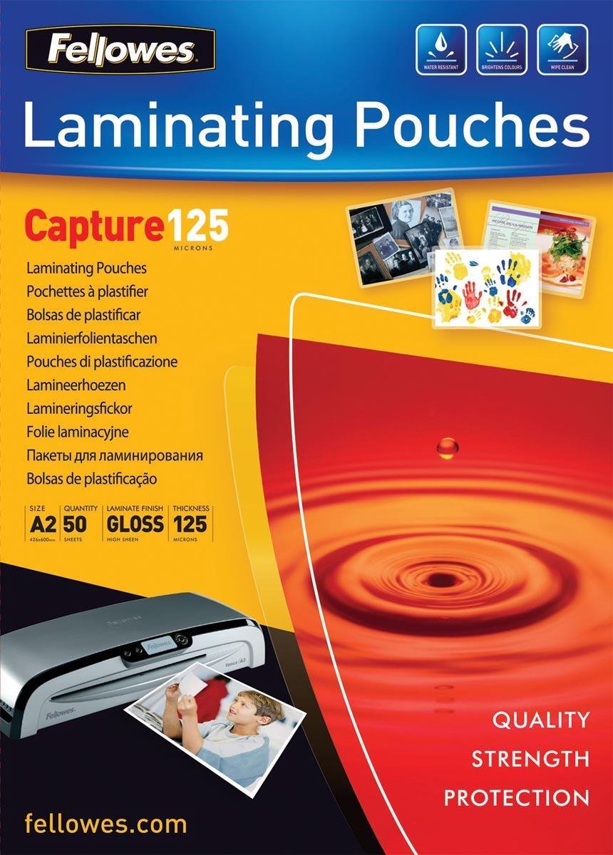 Fellowes Laminierfolien Capture A2 125mic VE=50 Stück glänzend