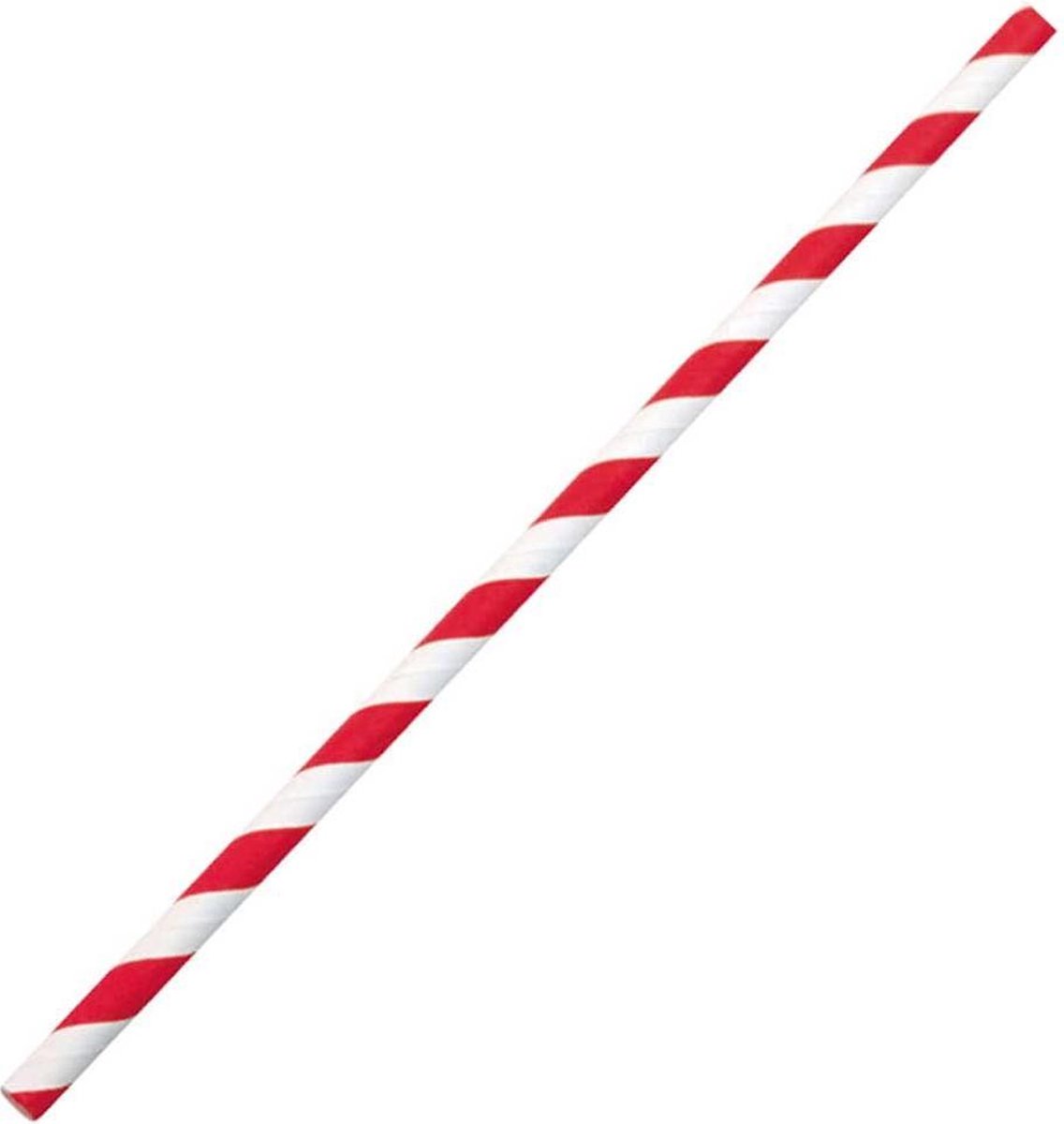 50 x NatureStar Papier-Trinkhalme 6x197mm VE=100 Stück rot-weiß