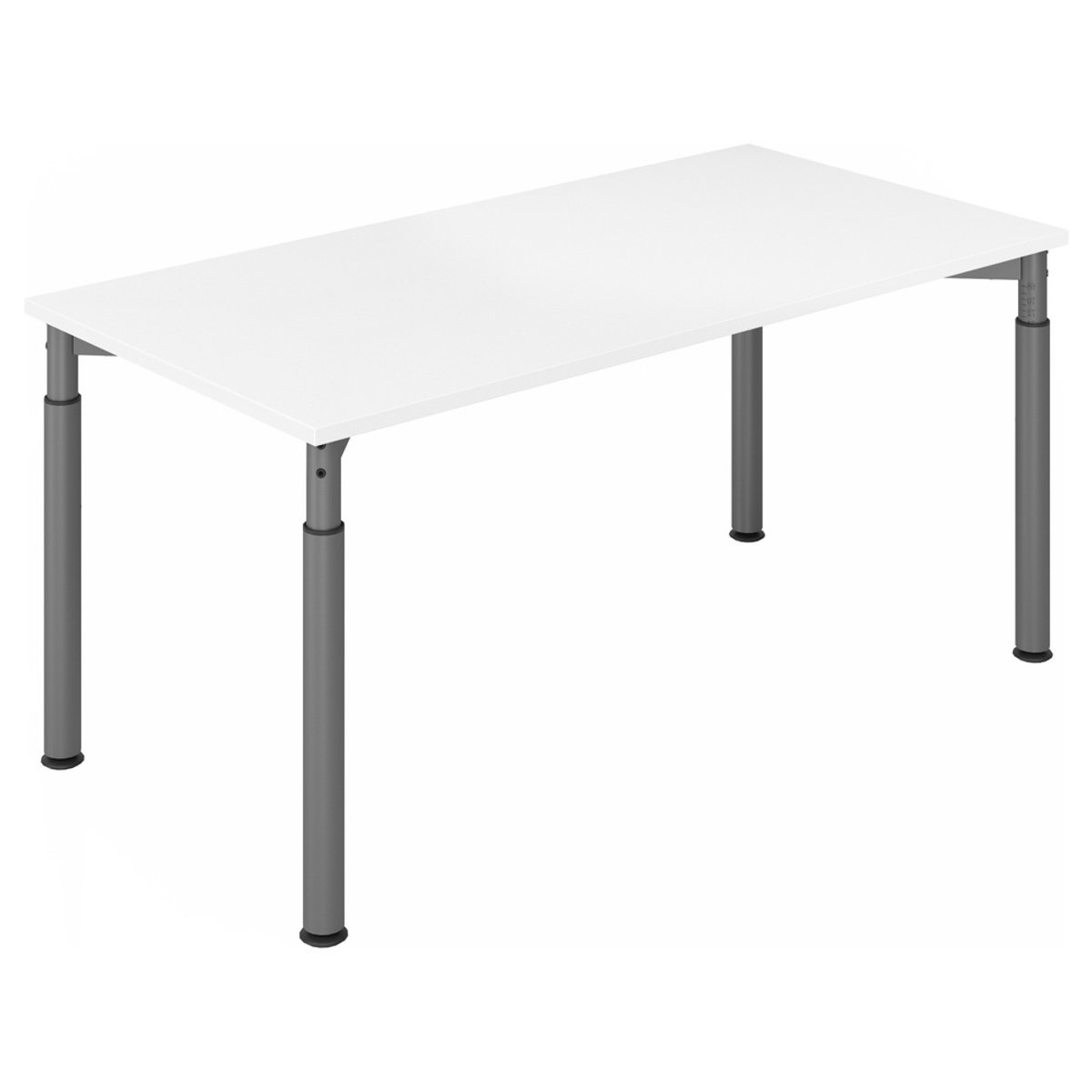 mcbuero.de Schreibtisch 160x80cm Weiß/Graphit