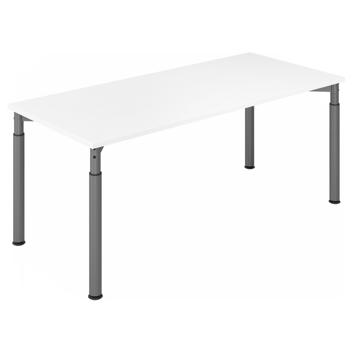 mcbuero.de Schreibtisch 180x80cm Weiß/Graphit